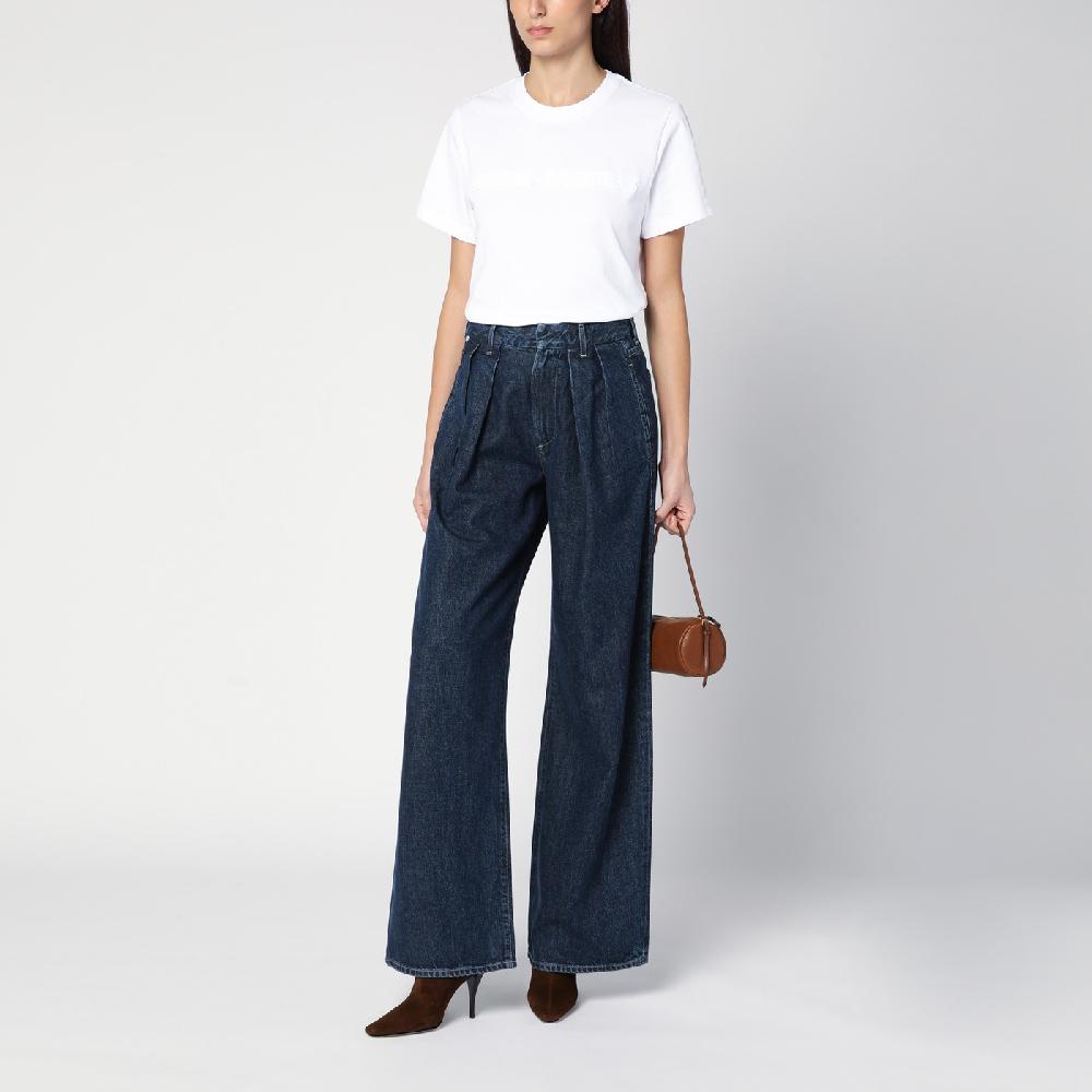 Citizens of Humanity Jeans scuro ampio con pieghe Fino Al -60%