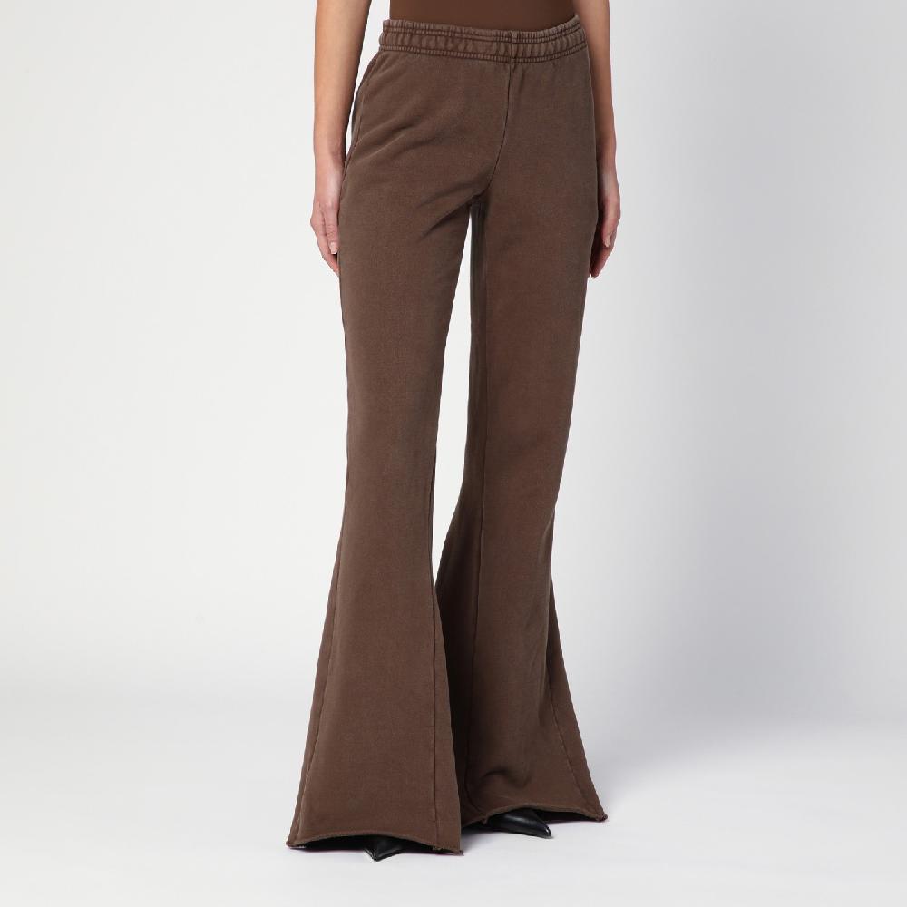 Entire Studios Pantalone a zampa marrone in cotone organico I Più Venduti