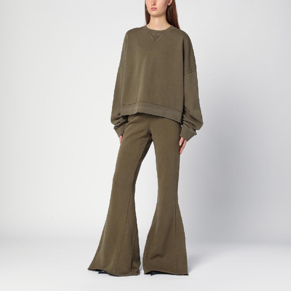 Entire Studios Felpa verde militare in cotone organico Moda