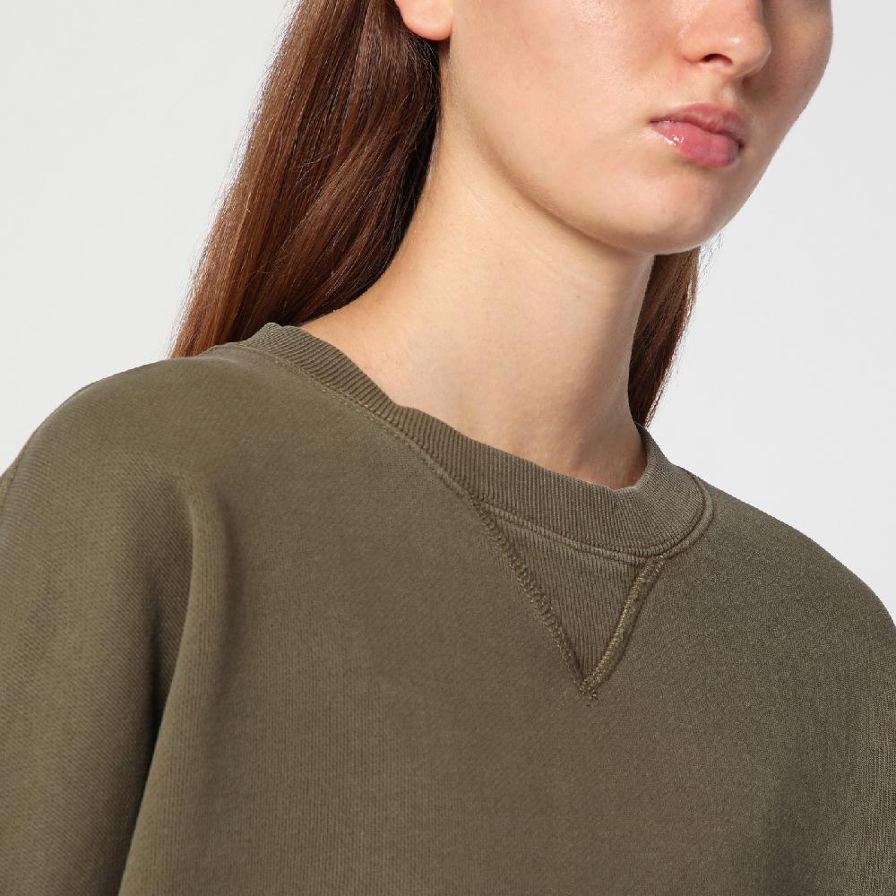 Entire Studios Felpa verde militare in cotone organico Moda