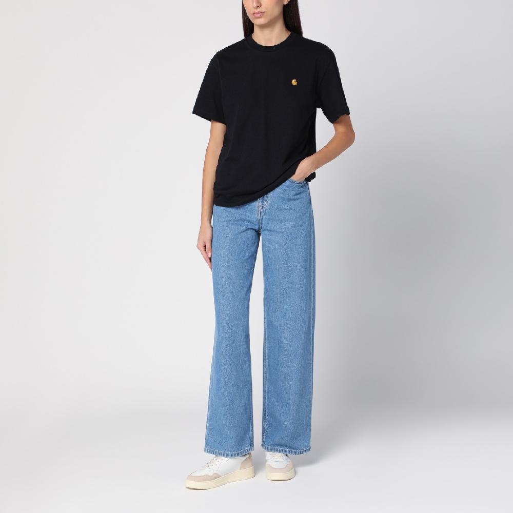 Carhartt WIP W S/S Chase T-Shirt nera Spedizione gratuita