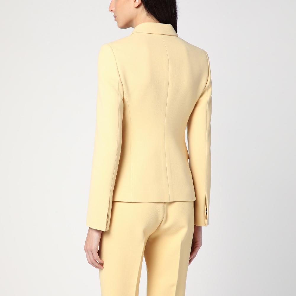 GUCCI Giacca color crema in crêpe di lana Latest fashion