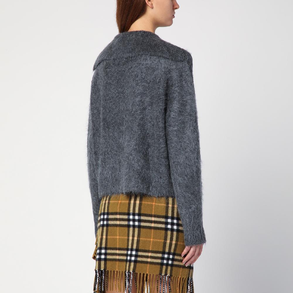 Loulou Studio Maglione grigio in misto alpaca Grandi sconti