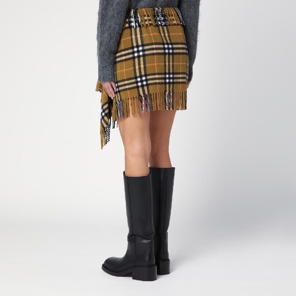 Burberry Gonna stile sciarpa in lana e cashmere motivo Check Nuovi prodotti