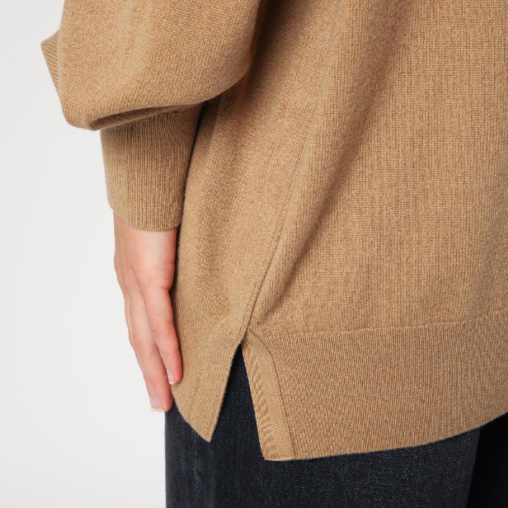 Dries Van Noten Maglione dolcevita beige in cashmere Bestseller