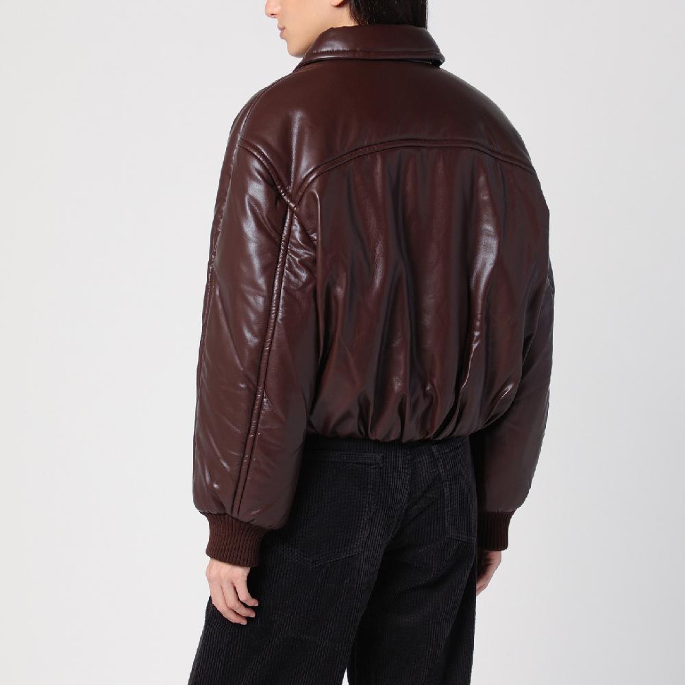 AGOLDE Bomber marrone in eco pelle Offerte giornaliere