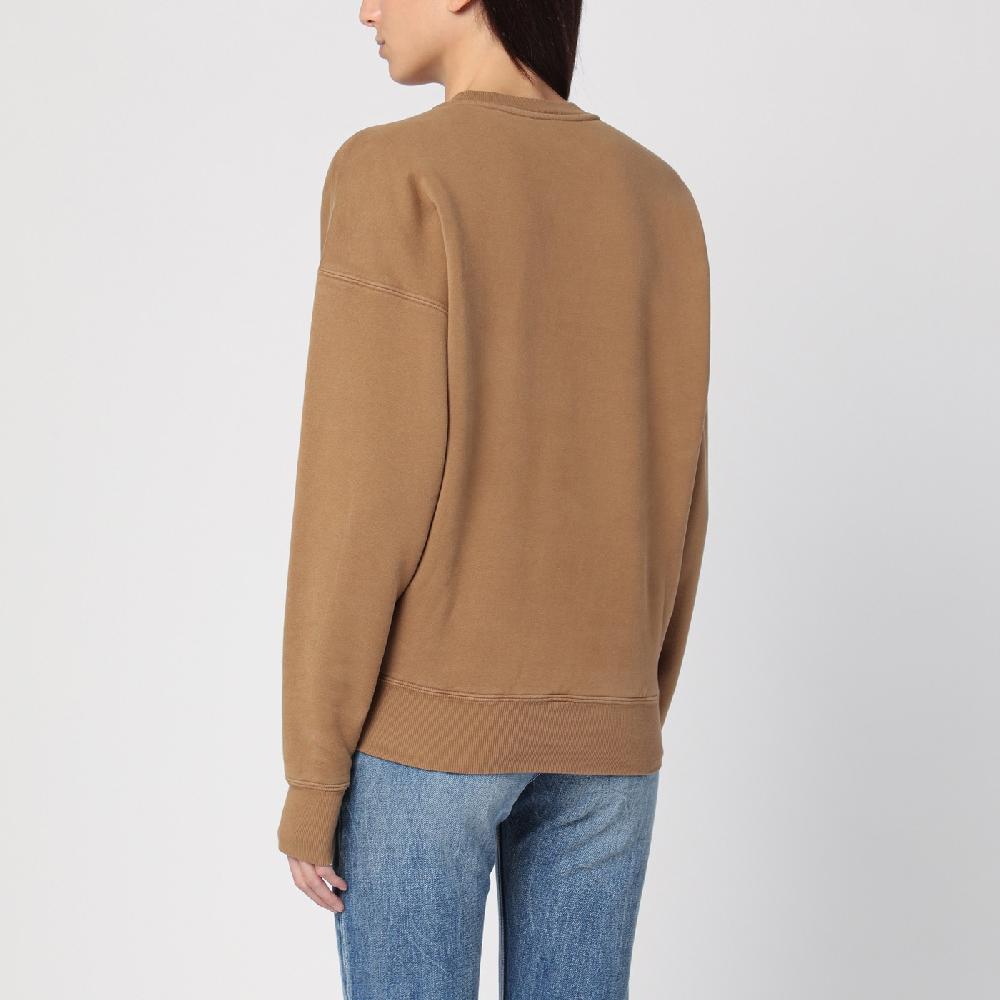 Saint Laurent Felpa color caramello in cotone felpato Sconti VIP