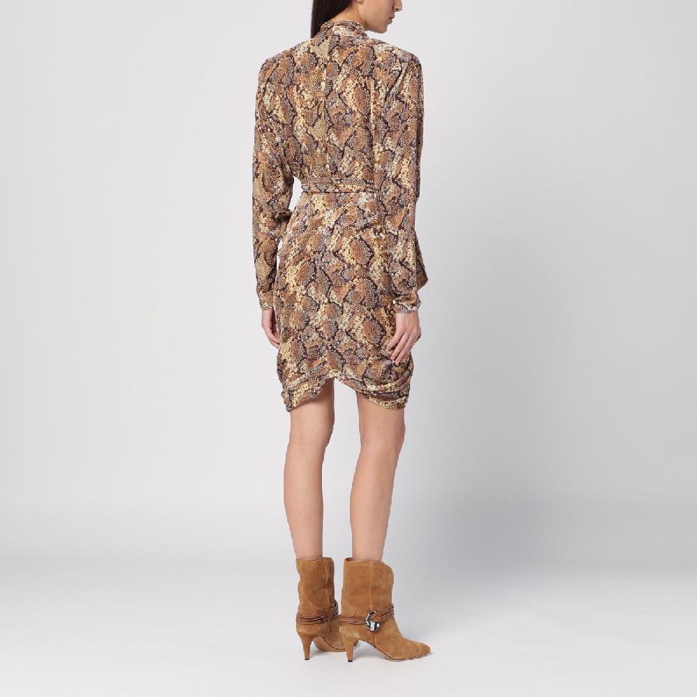ISABEL MARANT Abito Cleora con stampa serpente Prezzo basso