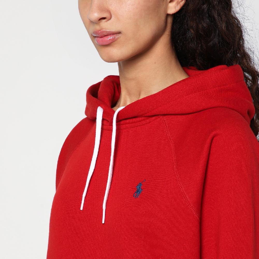 Polo Ralph Lauren Felpa rossa in cotone felpato Ritorno libero