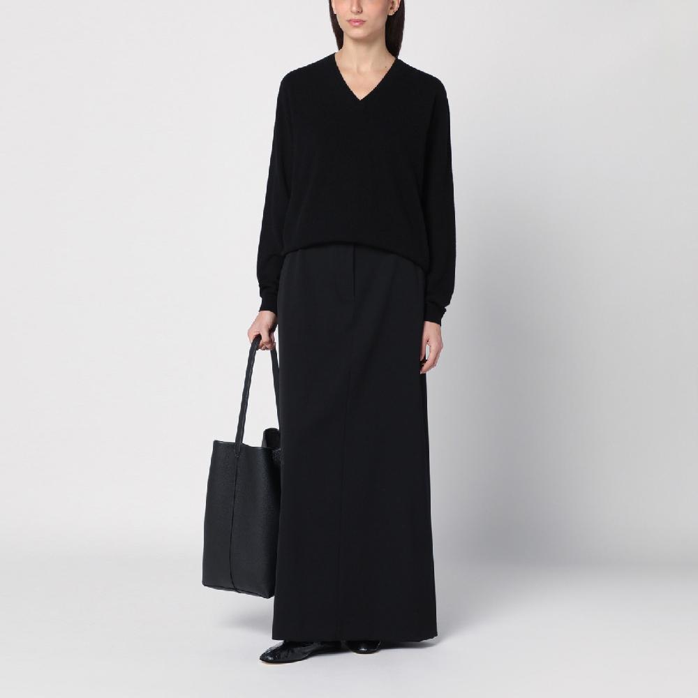 The Row Maglione Isaora nero in cashmere Ultimo giorno