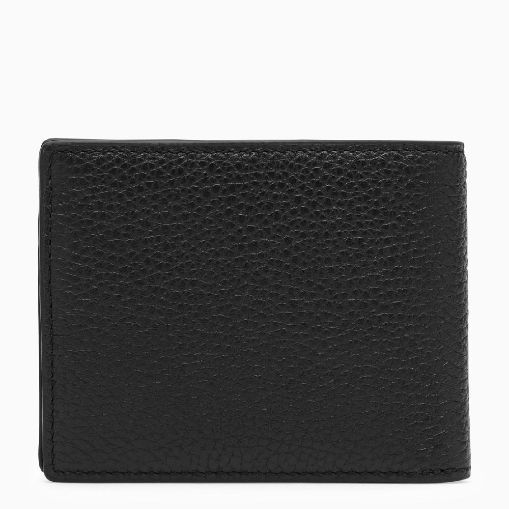 Bally Portafoglio bi-fold nero in pelle Super sconto