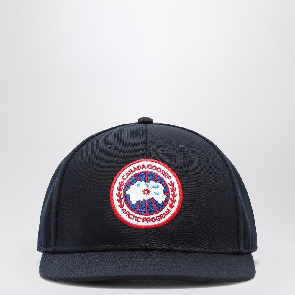 Canada Goose Cappello da baseball blu con patch Limitato a 3 giorni