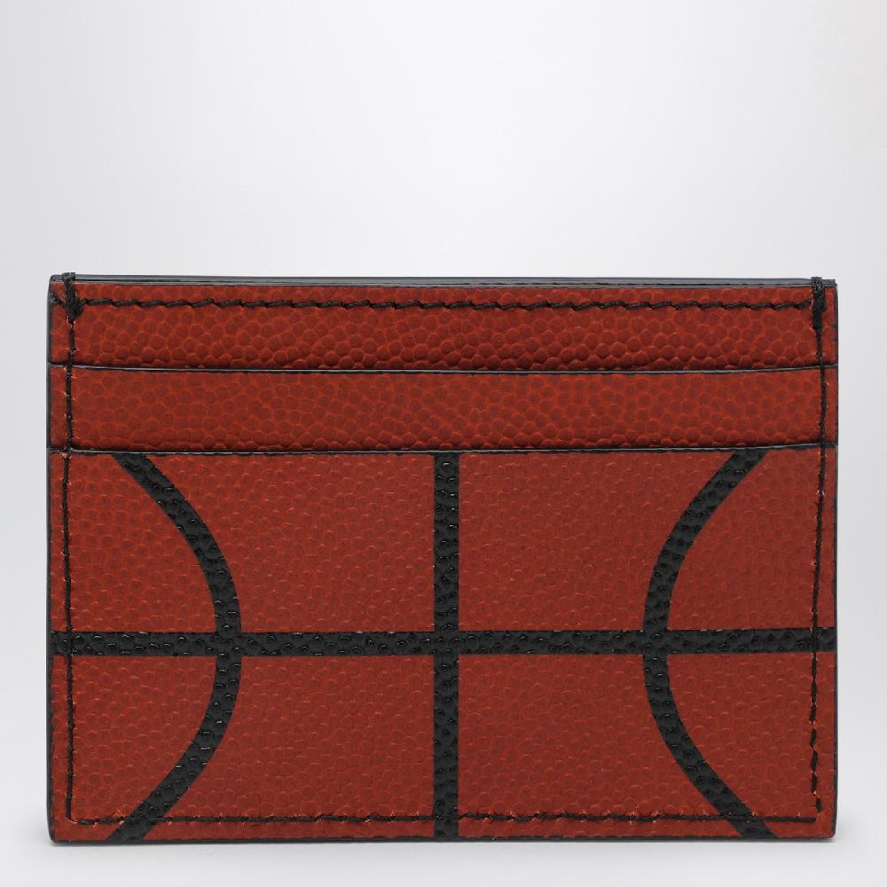 Off-Whiteu2122 Portacarte basket in pelle Black Friday Prezzi