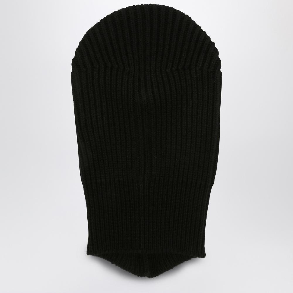 Rick Owens Balaclava Porterville Skull nero in cashmere Vendita