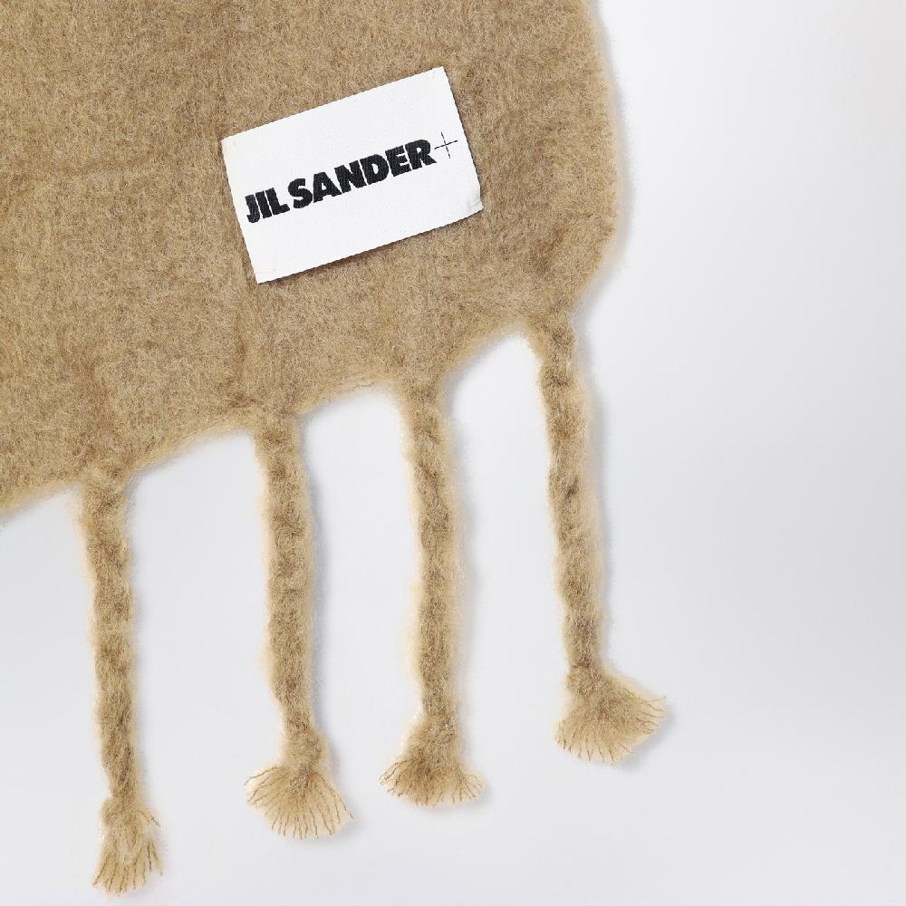 Jil Sander Sciarpa beige in misto mohair Qualità Garantita