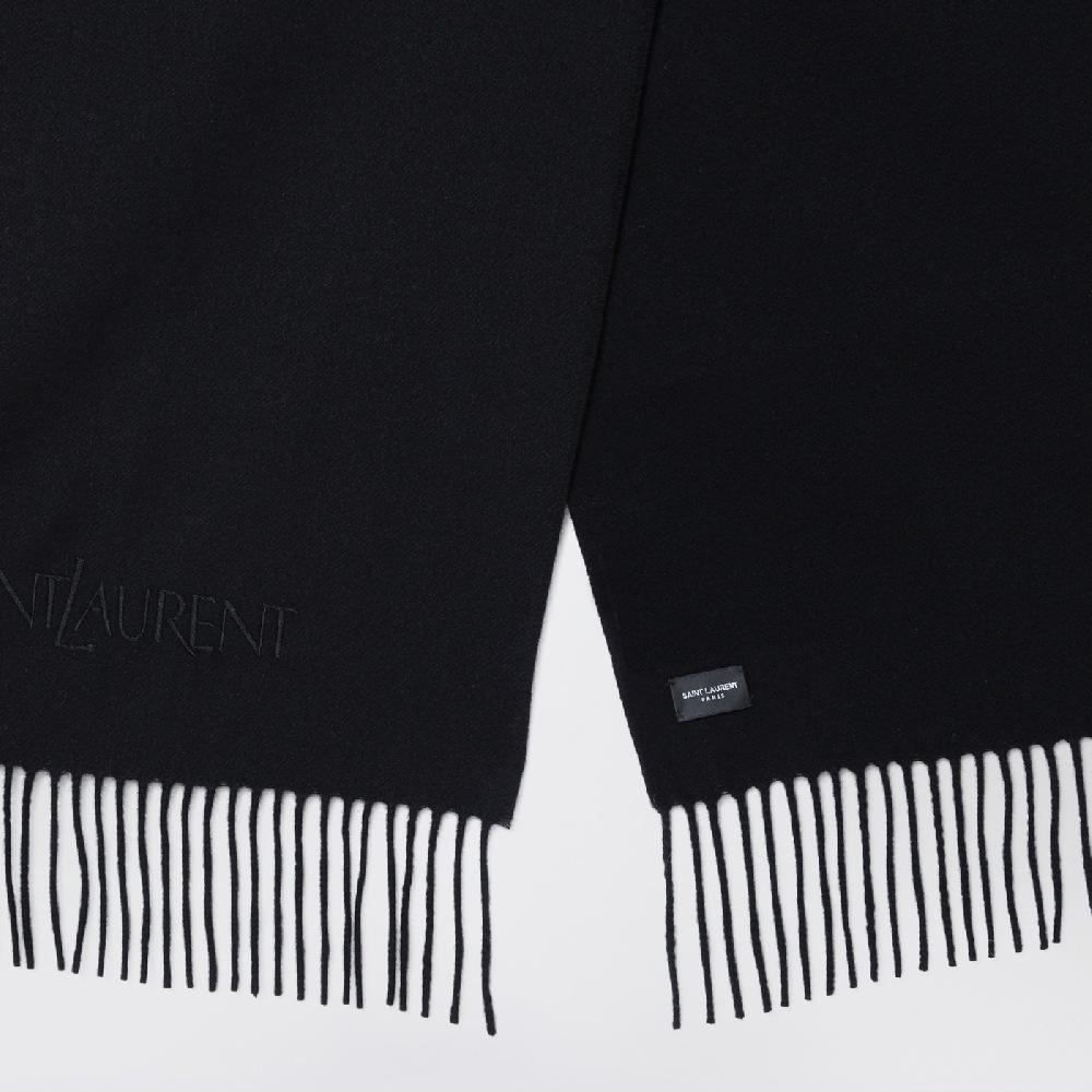 Saint Laurent Sciarpa nera in cashmere Promozione Limitata
