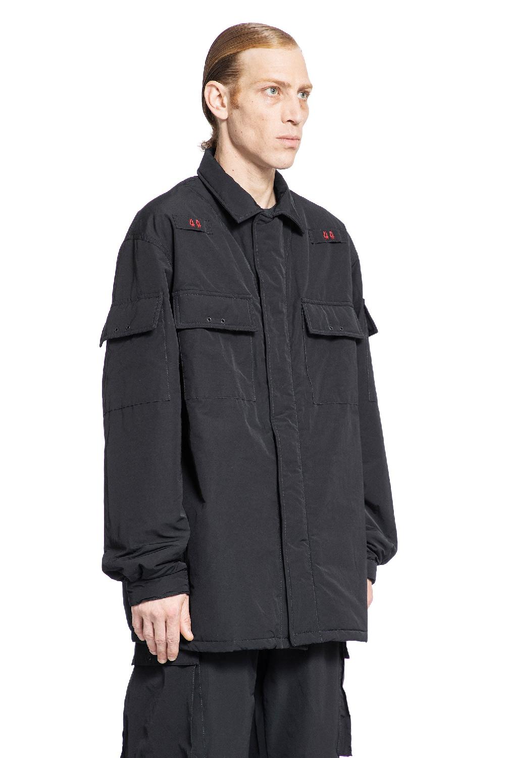 Antonioli 44 LABEL GROUP MAN BLACK JACKETS Vendita calda