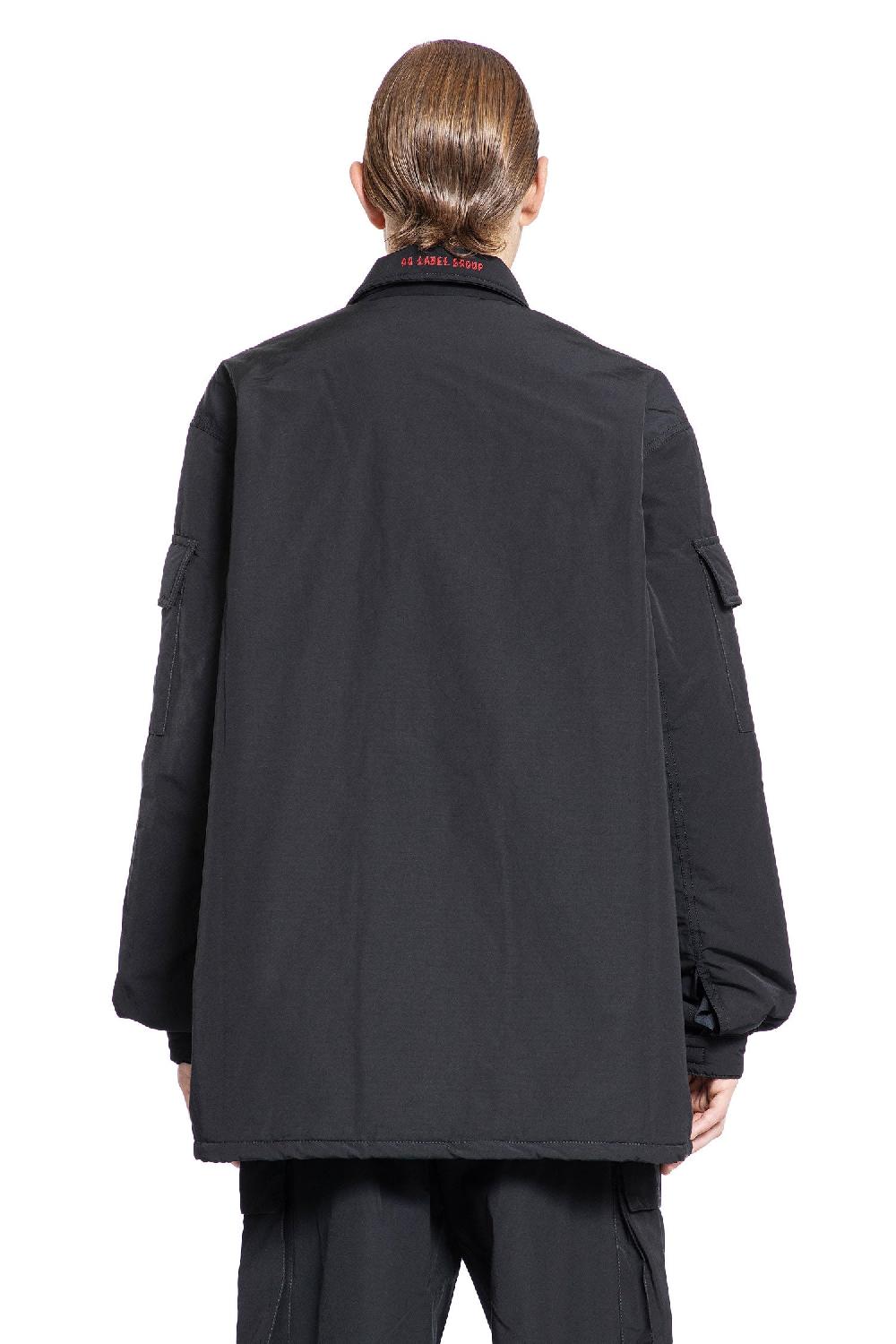 Antonioli 44 LABEL GROUP MAN BLACK JACKETS Vendita calda