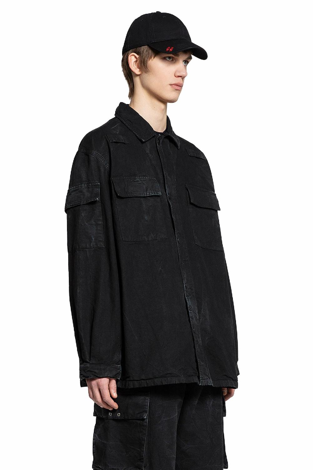 Antonioli 44 LABEL GROUP MAN BLACK JACKETS Offerta migliore