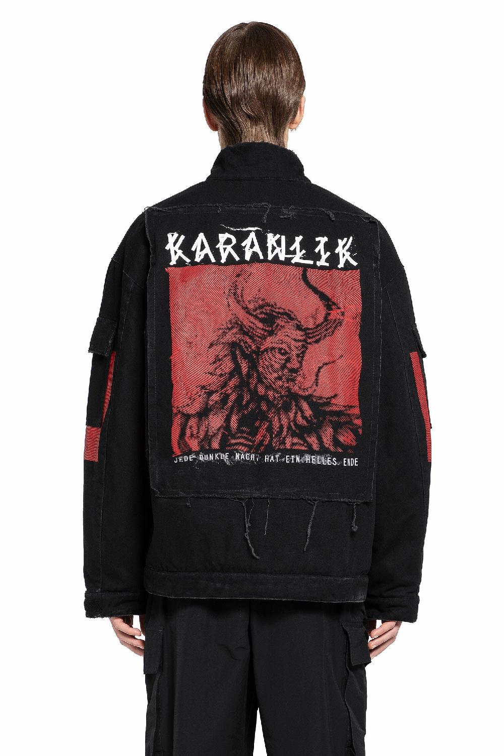 Antonioli 44 LABEL GROUP MAN BLACK JACKETS Offerta temporanea