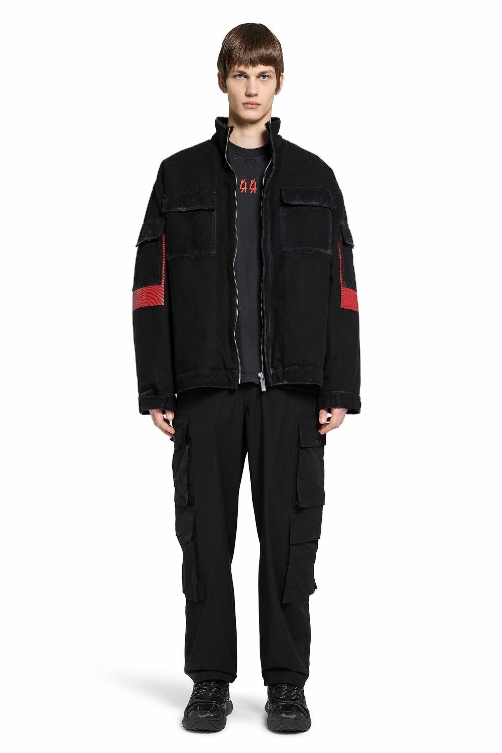 Antonioli 44 LABEL GROUP MAN BLACK JACKETS Offerta temporanea