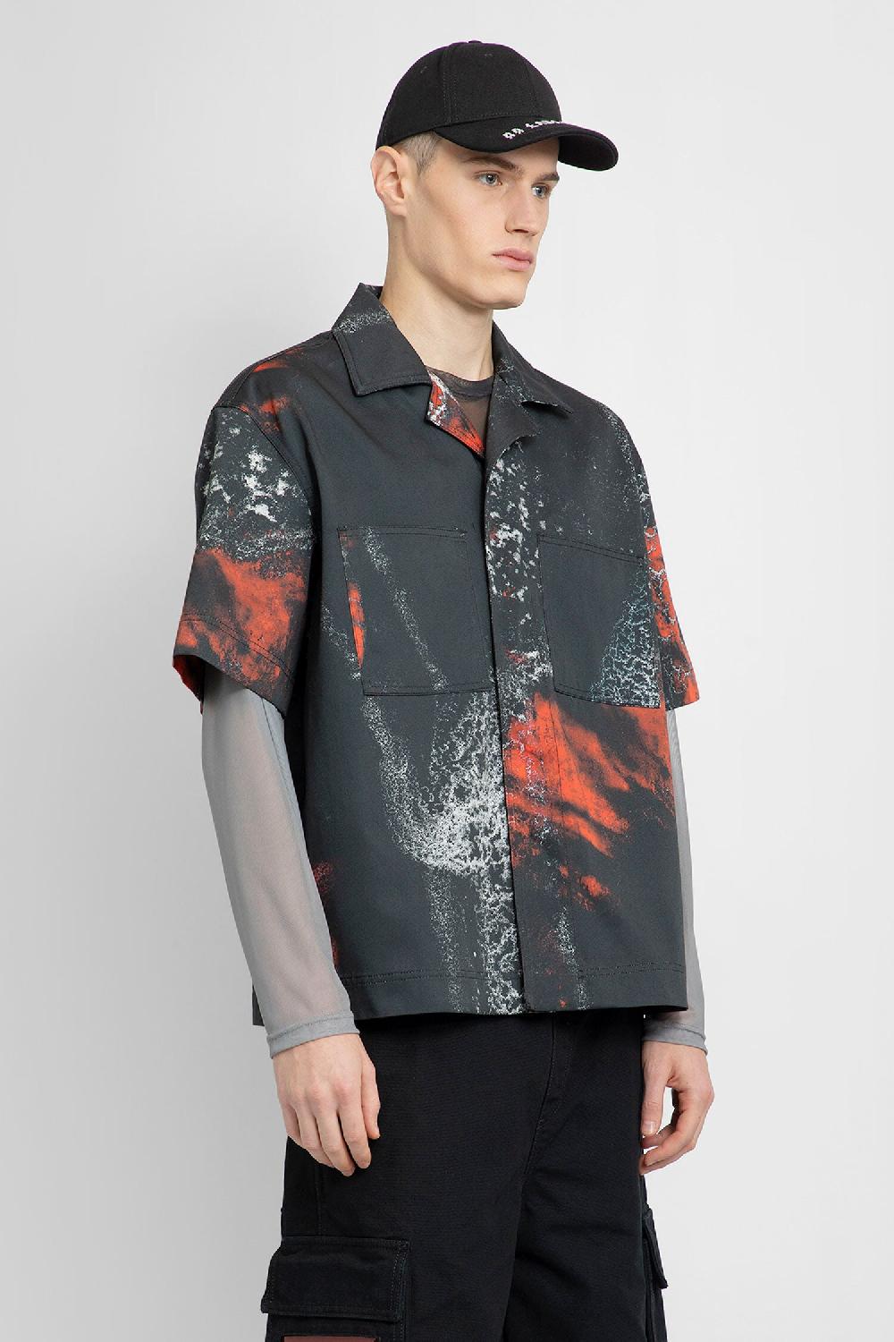 Antonioli 44 LABEL GROUP MAN BLACK SHIRTS Liquidazione