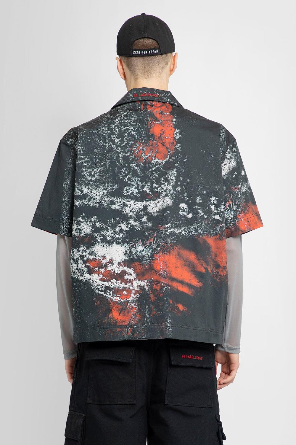 Antonioli 44 LABEL GROUP MAN BLACK SHIRTS Liquidazione