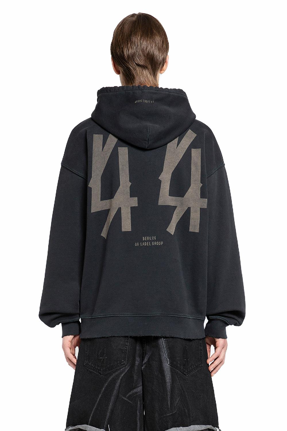 Antonioli 44 LABEL GROUP MAN BLACK SWEATSHIRTS Ultimo giorno