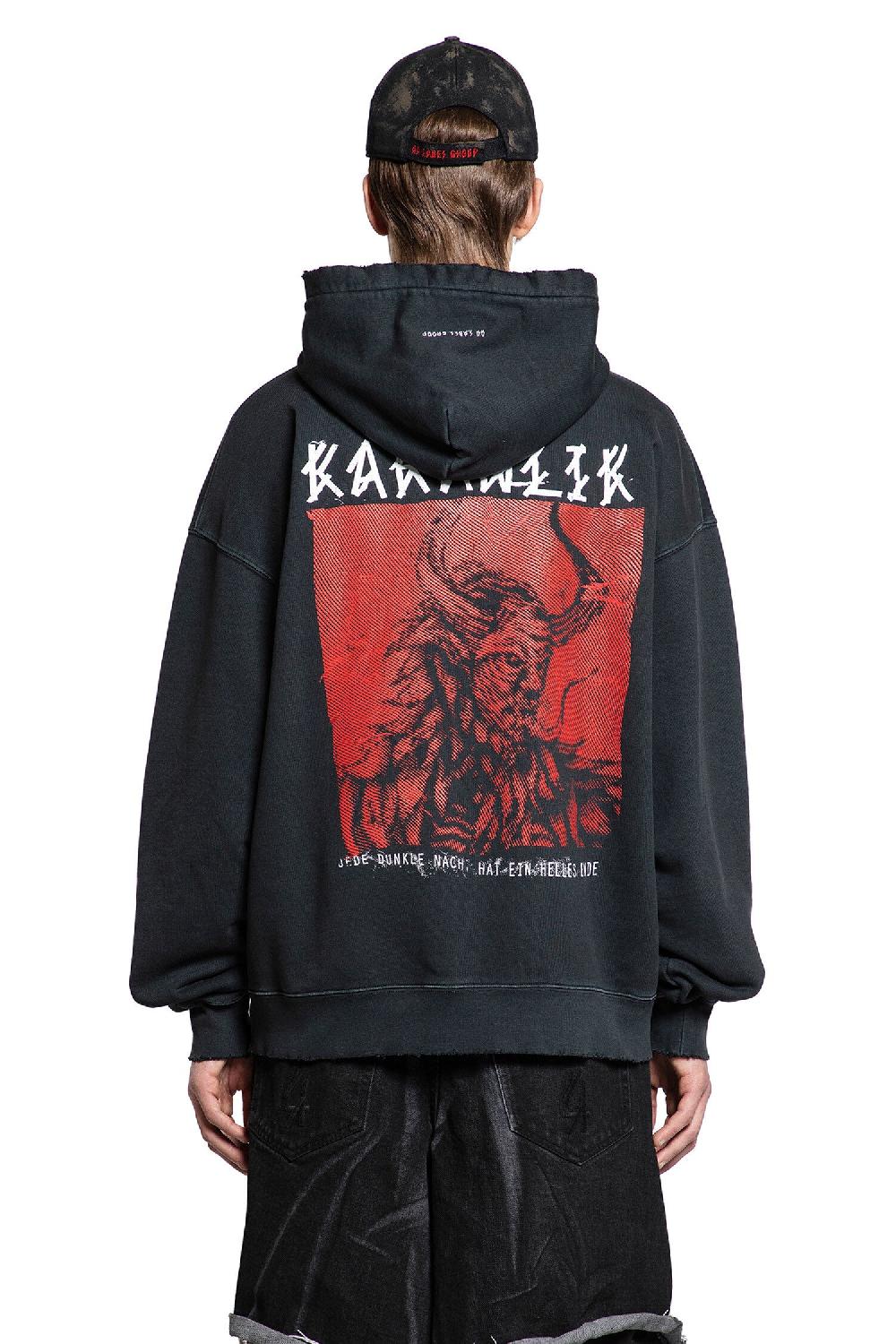 Antonioli 44 LABEL GROUP MAN BLACK SWEATSHIRTS Promozione temporanea