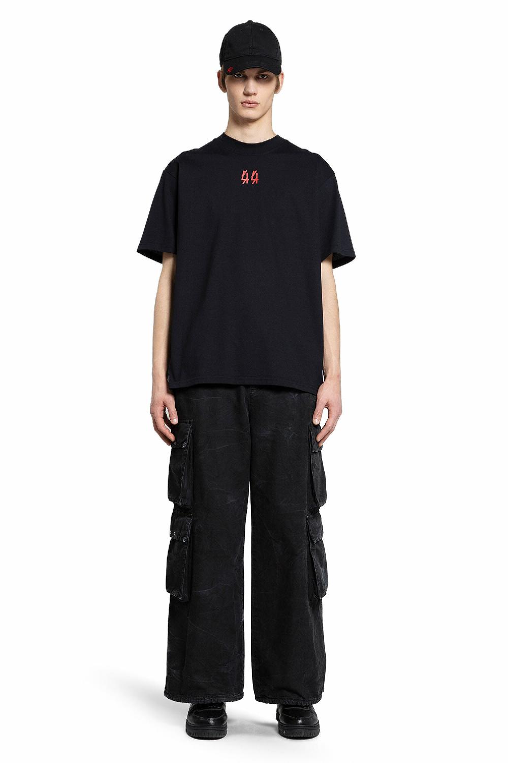 Antonioli 44 LABEL GROUP MAN BLACK T-SHIRTS & TANK TOPS Fino al 60% di sconto