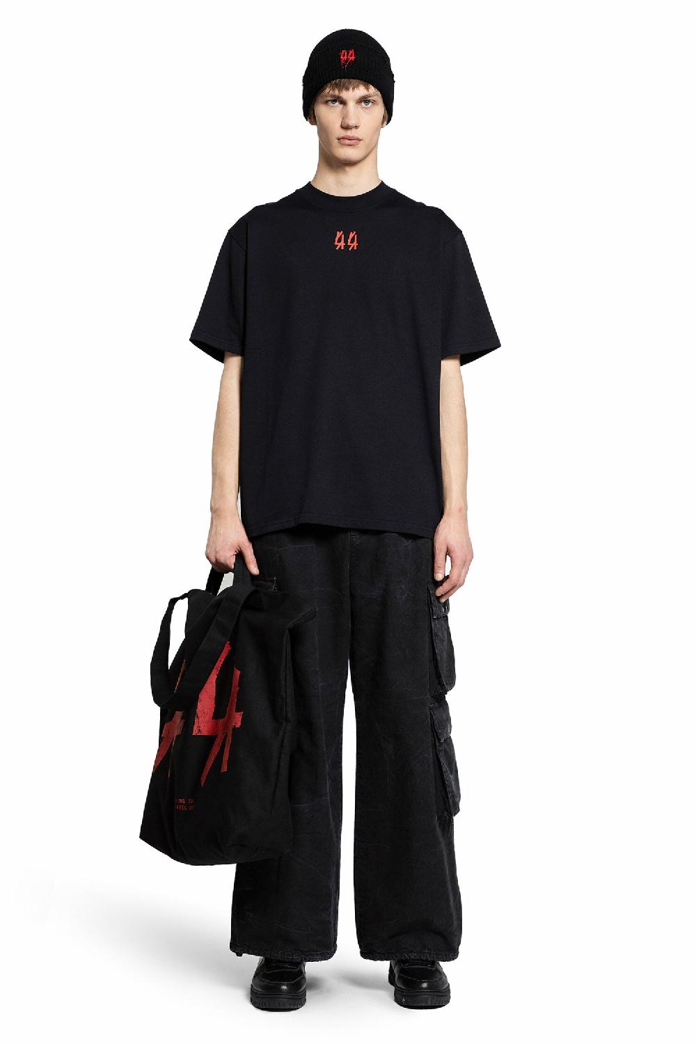 Antonioli 44 LABEL GROUP MAN BLACK T-SHIRTS & TANK TOPS Fino al 65% di sconto