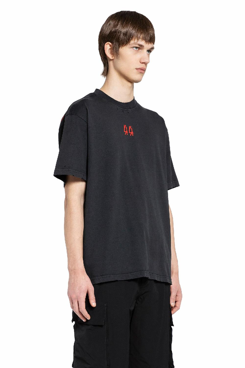 Antonioli 44 LABEL GROUP MAN BLACK T-SHIRTS & TANK TOPS Super sconto