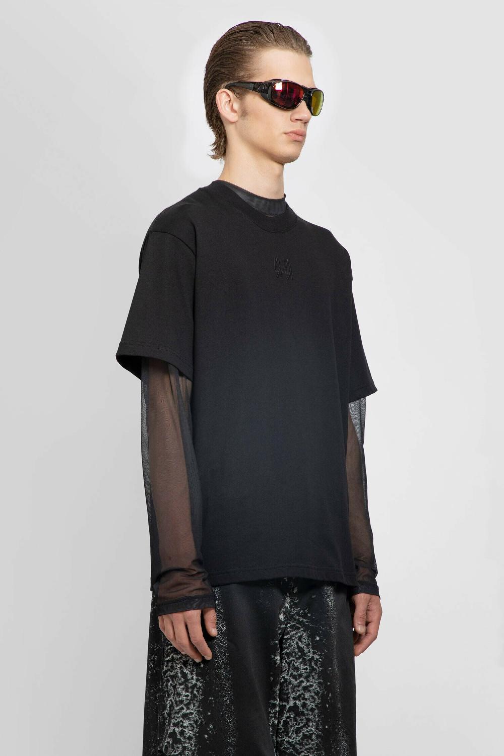 Antonioli 44 LABEL GROUP MAN BLACK T-SHIRTS & TANK TOPS Trasporto libero internazionale