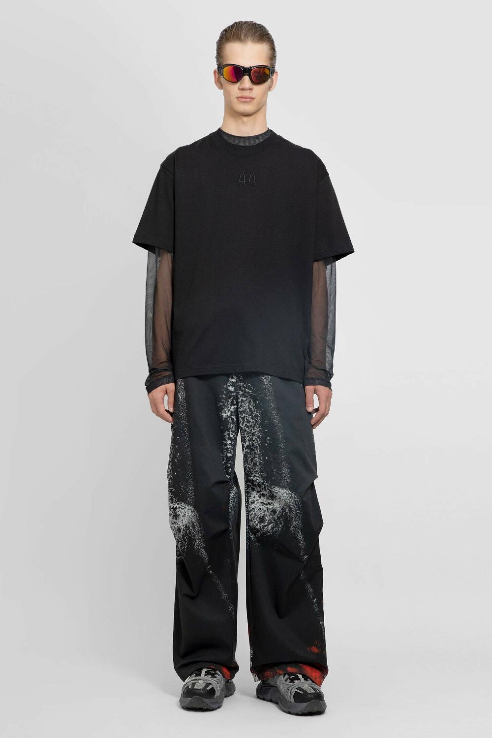 Antonioli 44 LABEL GROUP MAN BLACK T-SHIRTS & TANK TOPS Trasporto libero internazionale