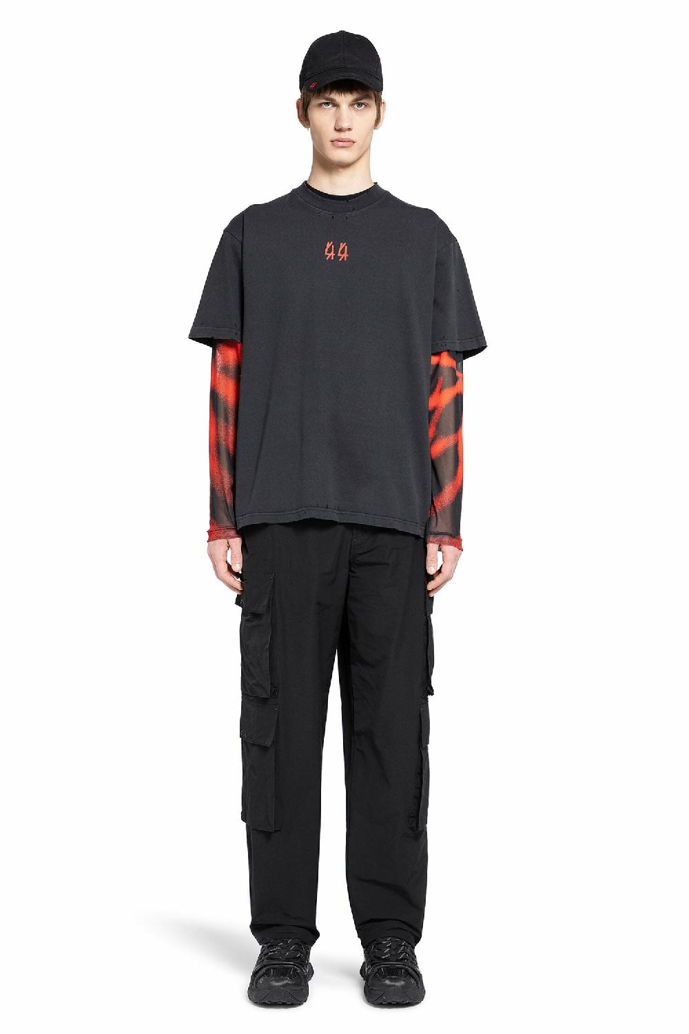 Antonioli 44 LABEL GROUP MAN BLACK TROUSERS Sconti questo mese