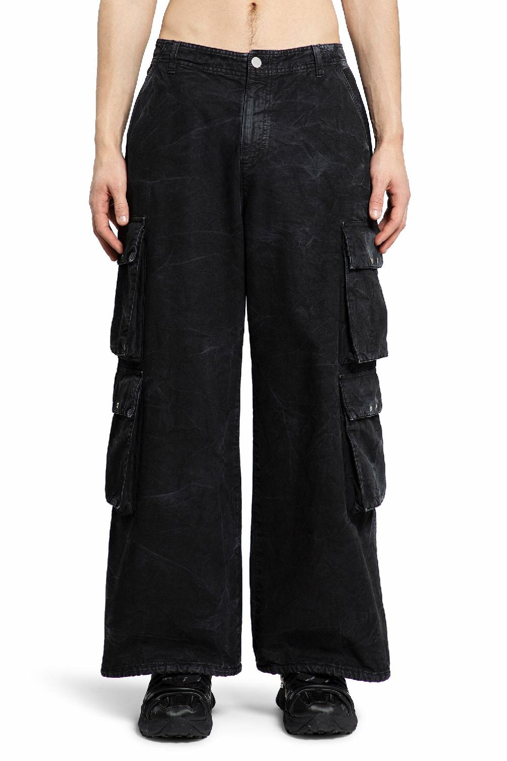 Antonioli 44 LABEL GROUP MAN BLACK TROUSERS 2025