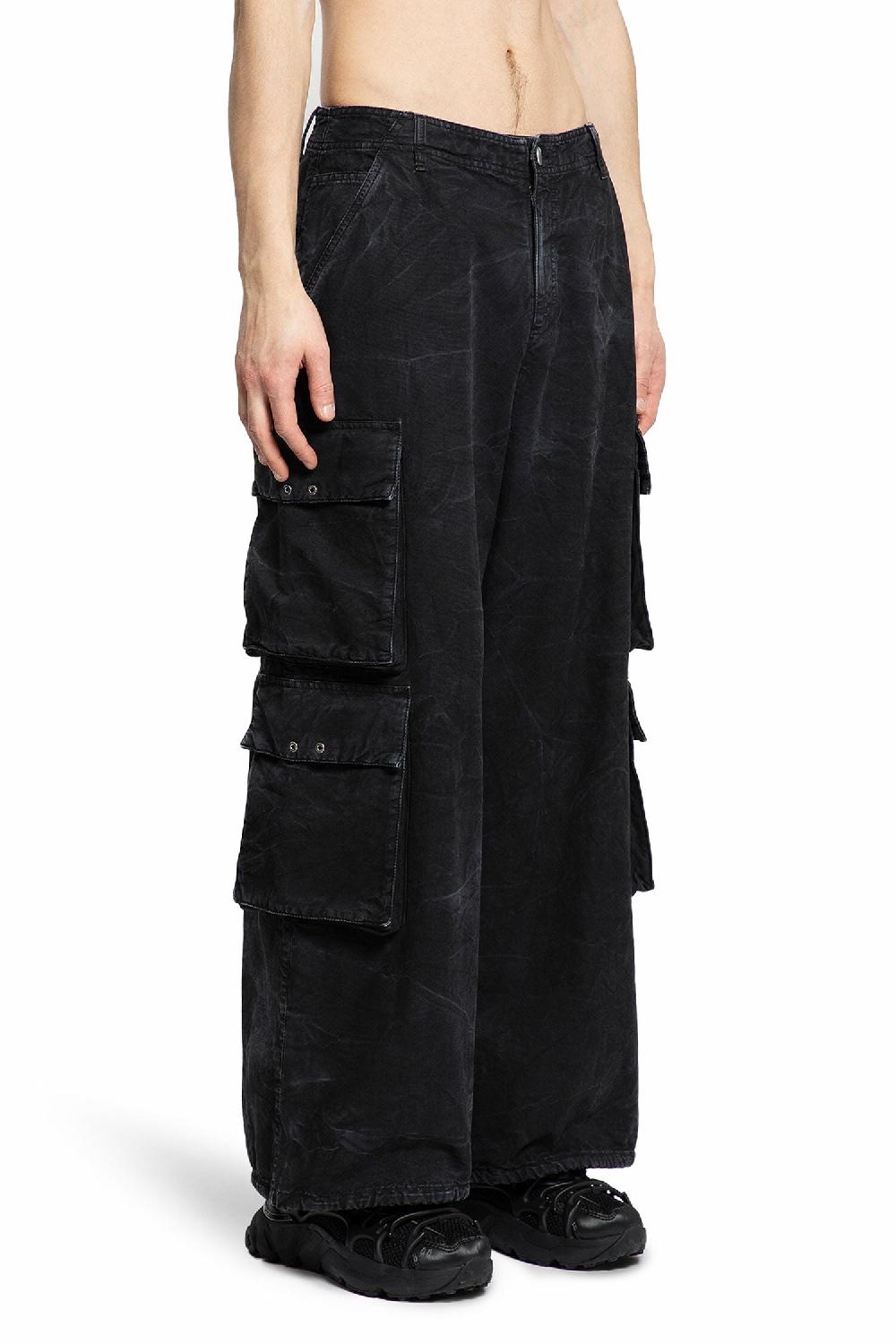 Antonioli 44 LABEL GROUP MAN BLACK TROUSERS 2025