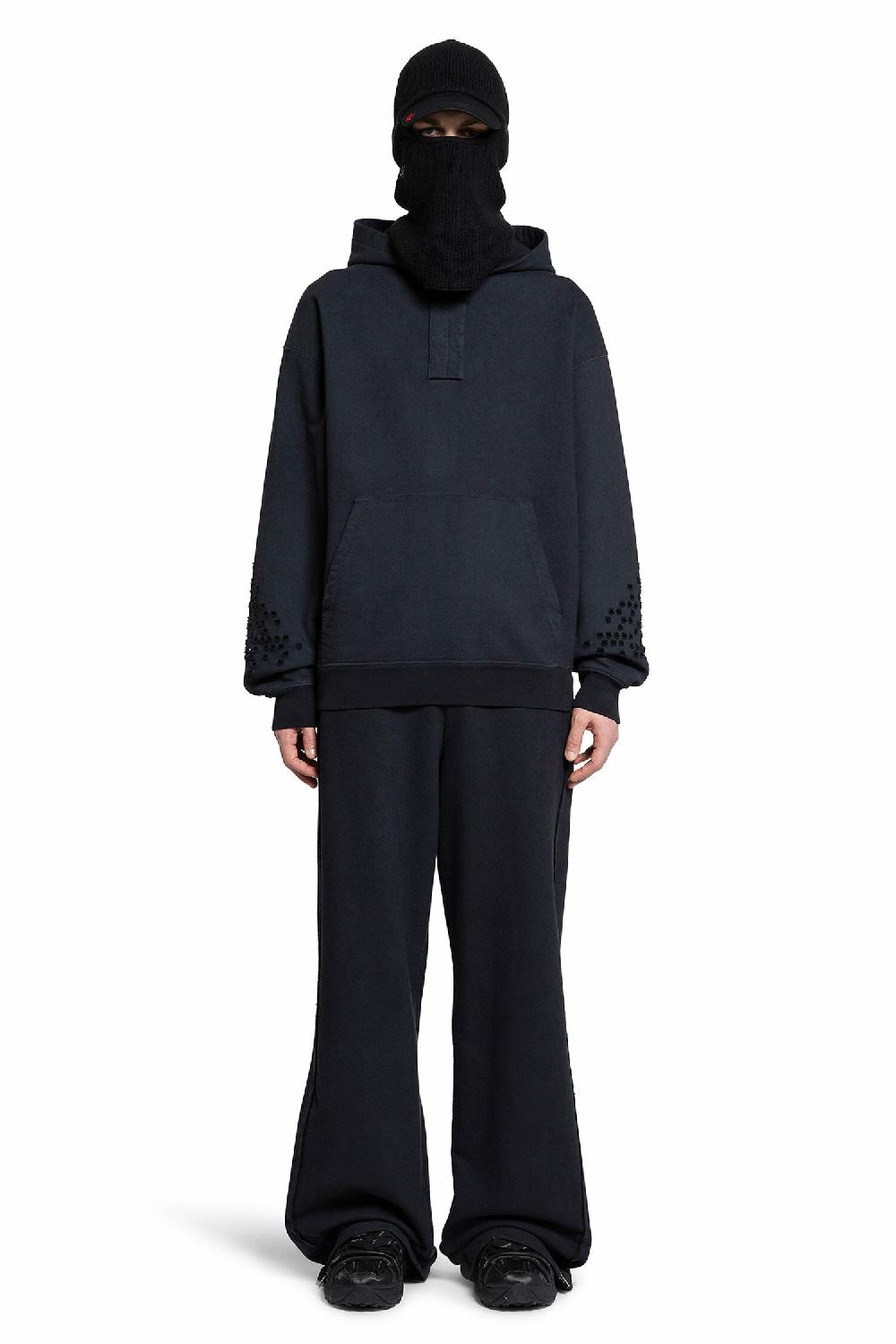 Antonioli 44 LABEL GROUP MAN BLACK TROUSERS Italia