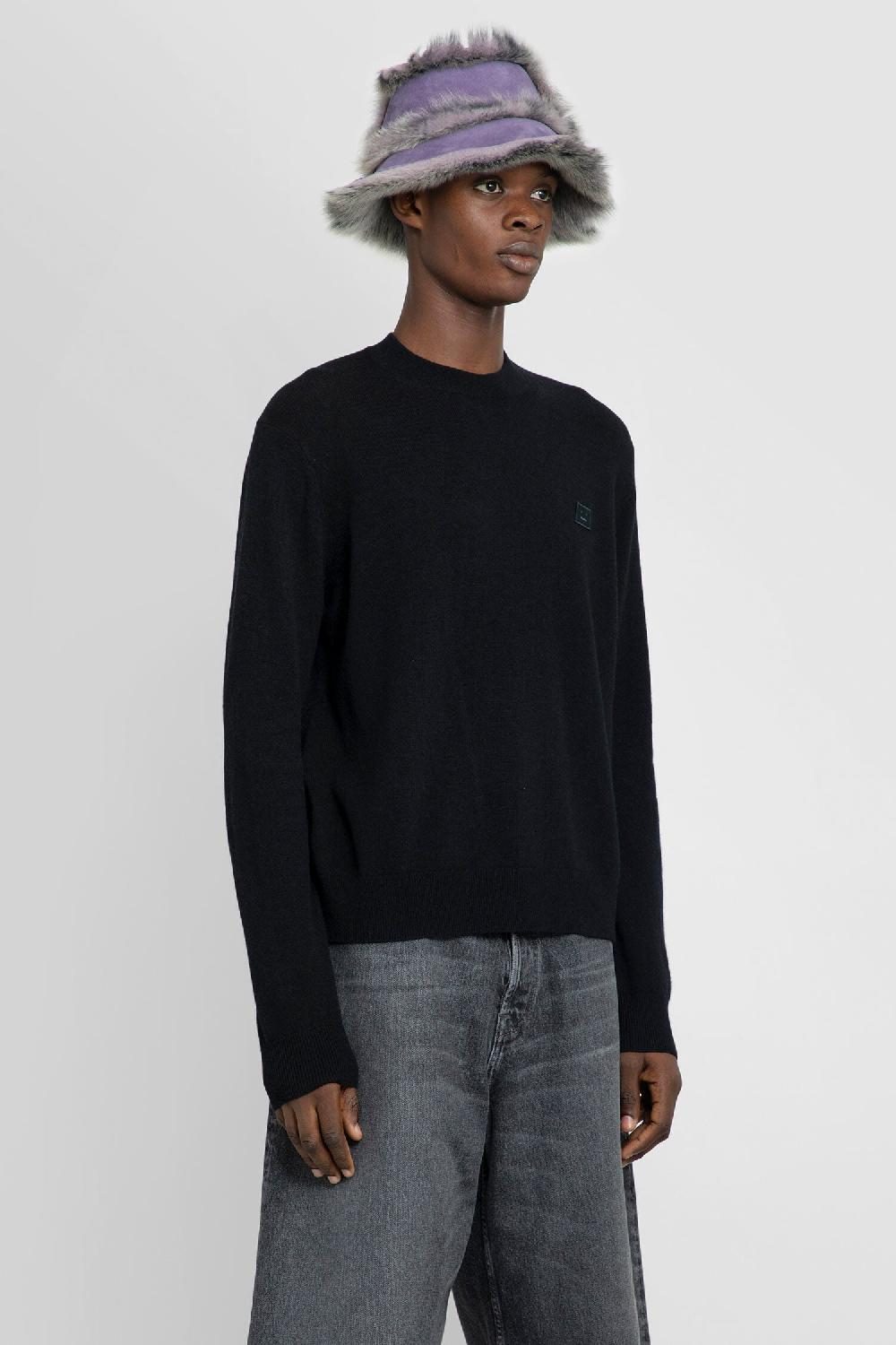 Antonioli ACNE STUDIOS MAN BLACK KNITWEAR Prezzo di fabbrica