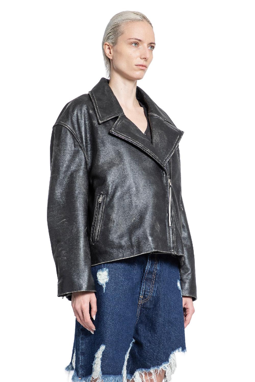 Antonioli ACNE STUDIOS WOMAN BLACK JACKETS Sostegno trimestrale