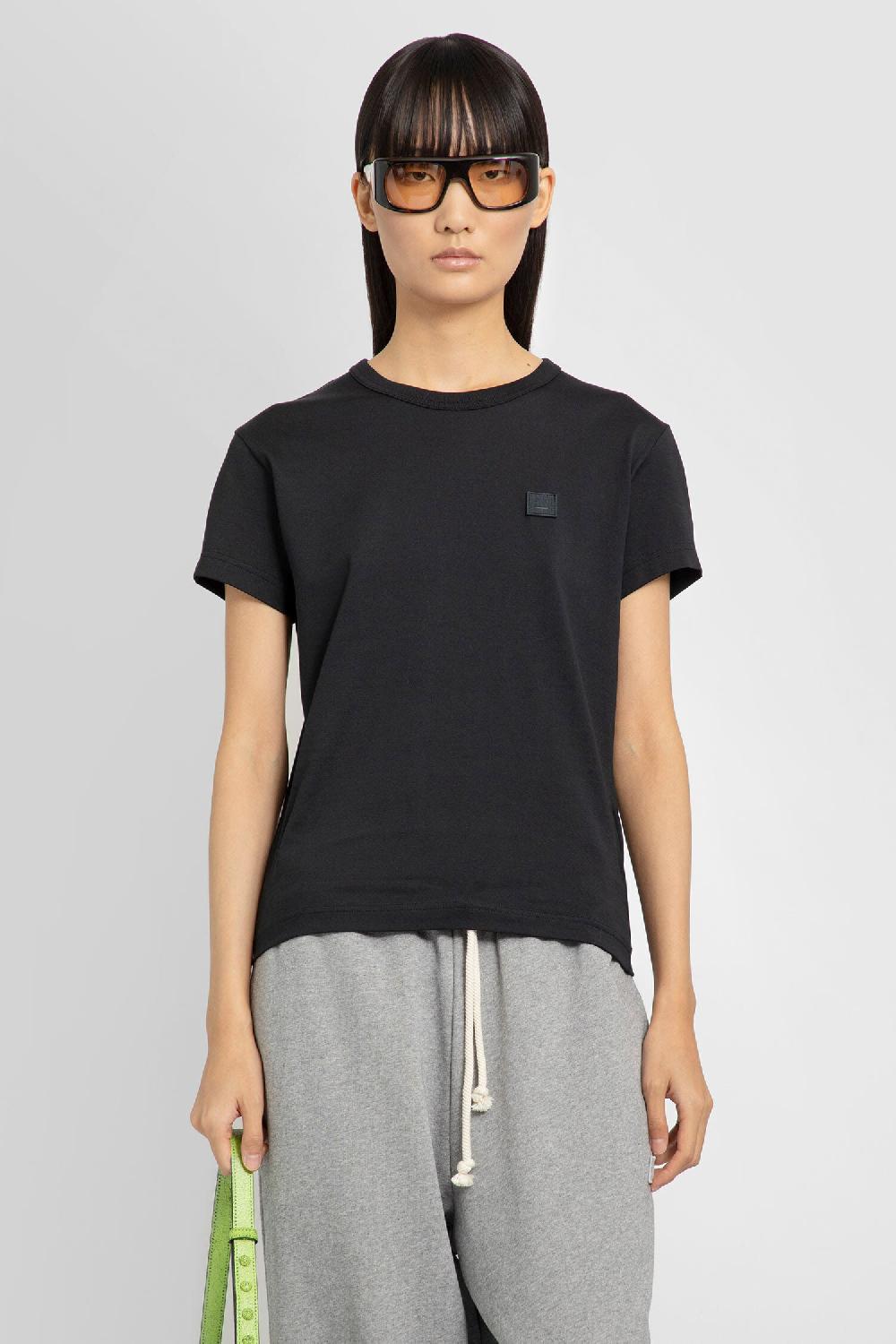 Antonioli ACNE STUDIOS WOMAN BLACK T-SHIRTS & TANK TOPS Enormi sconti