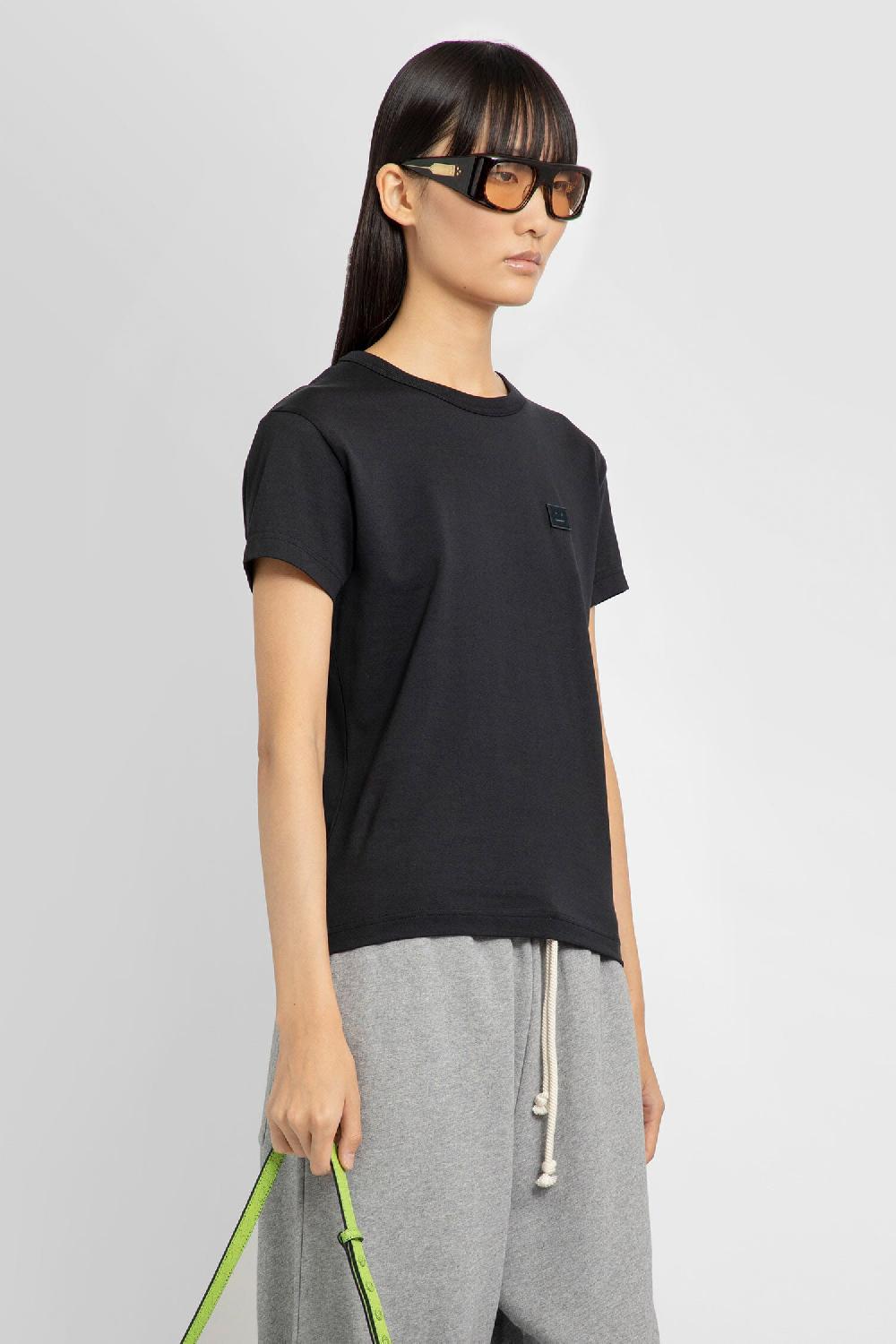 Antonioli ACNE STUDIOS WOMAN BLACK T-SHIRTS & TANK TOPS Enormi sconti