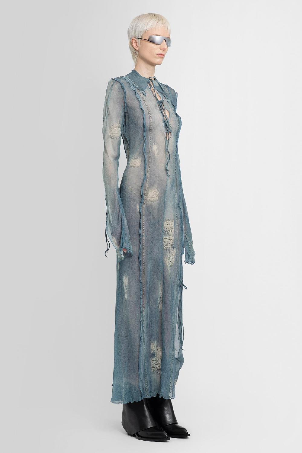 Antonioli ACNE STUDIOS WOMAN BLUE DRESSES Trasporto libero internazionale
