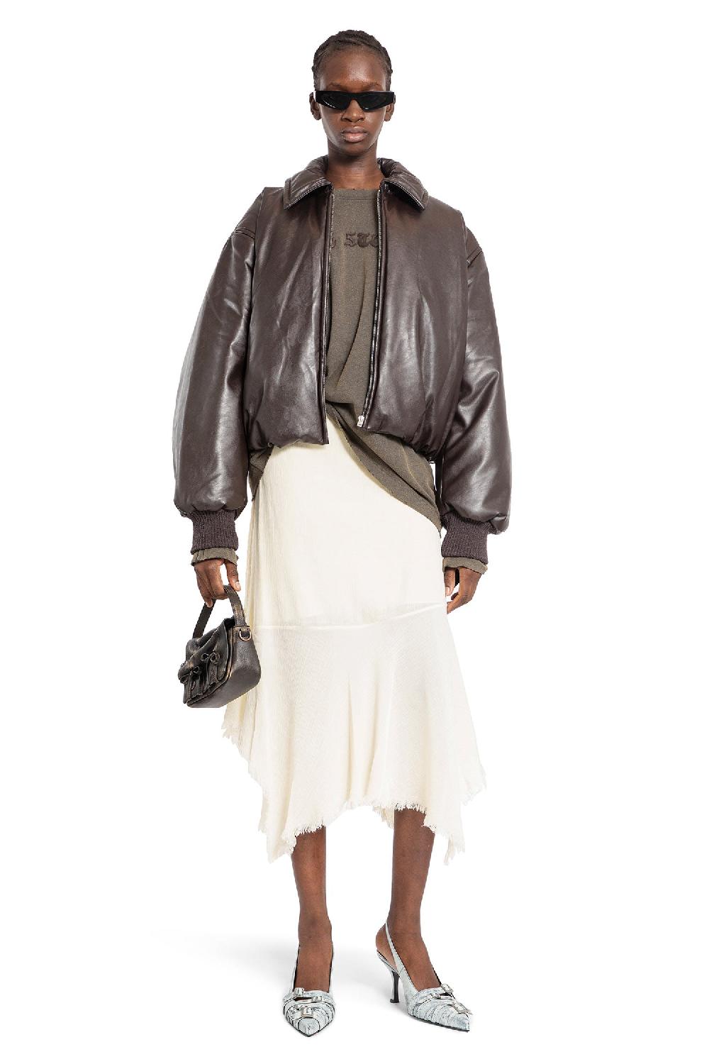 Antonioli ACNE STUDIOS WOMAN BROWN SHIRTS Vendita