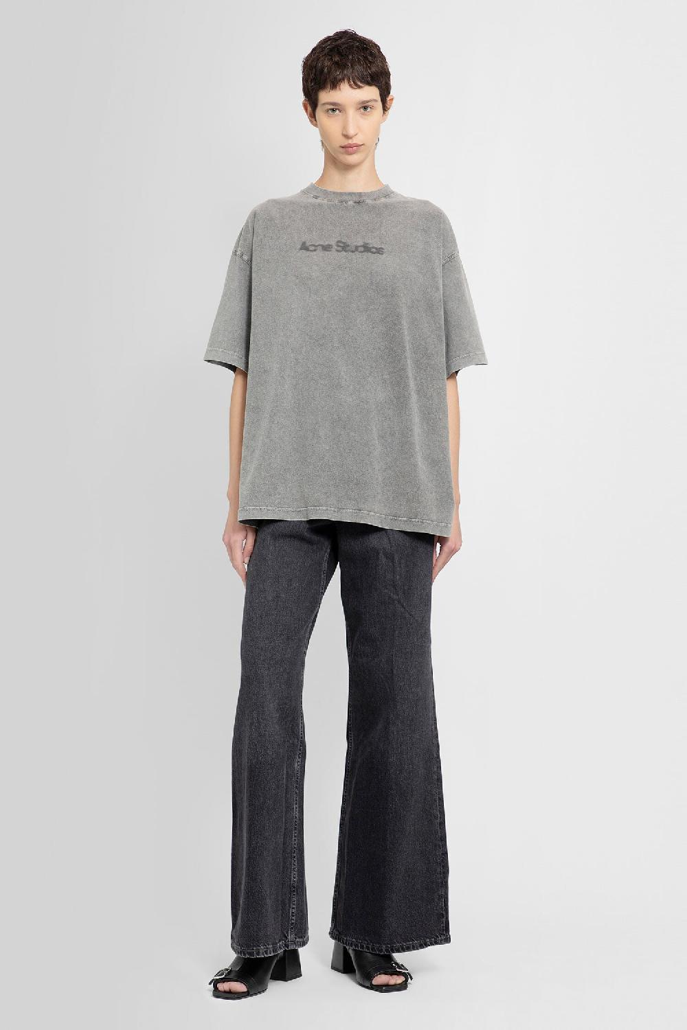 Antonioli ACNE STUDIOS WOMAN GREY T-SHIRTS & TANK TOPS Qualità Garantita