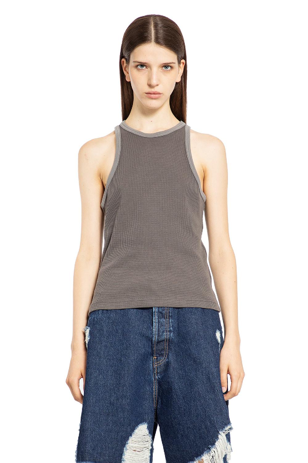 Antonioli ACNE STUDIOS WOMAN GREY T-SHIRTS & TANK TOPS Negozi Online