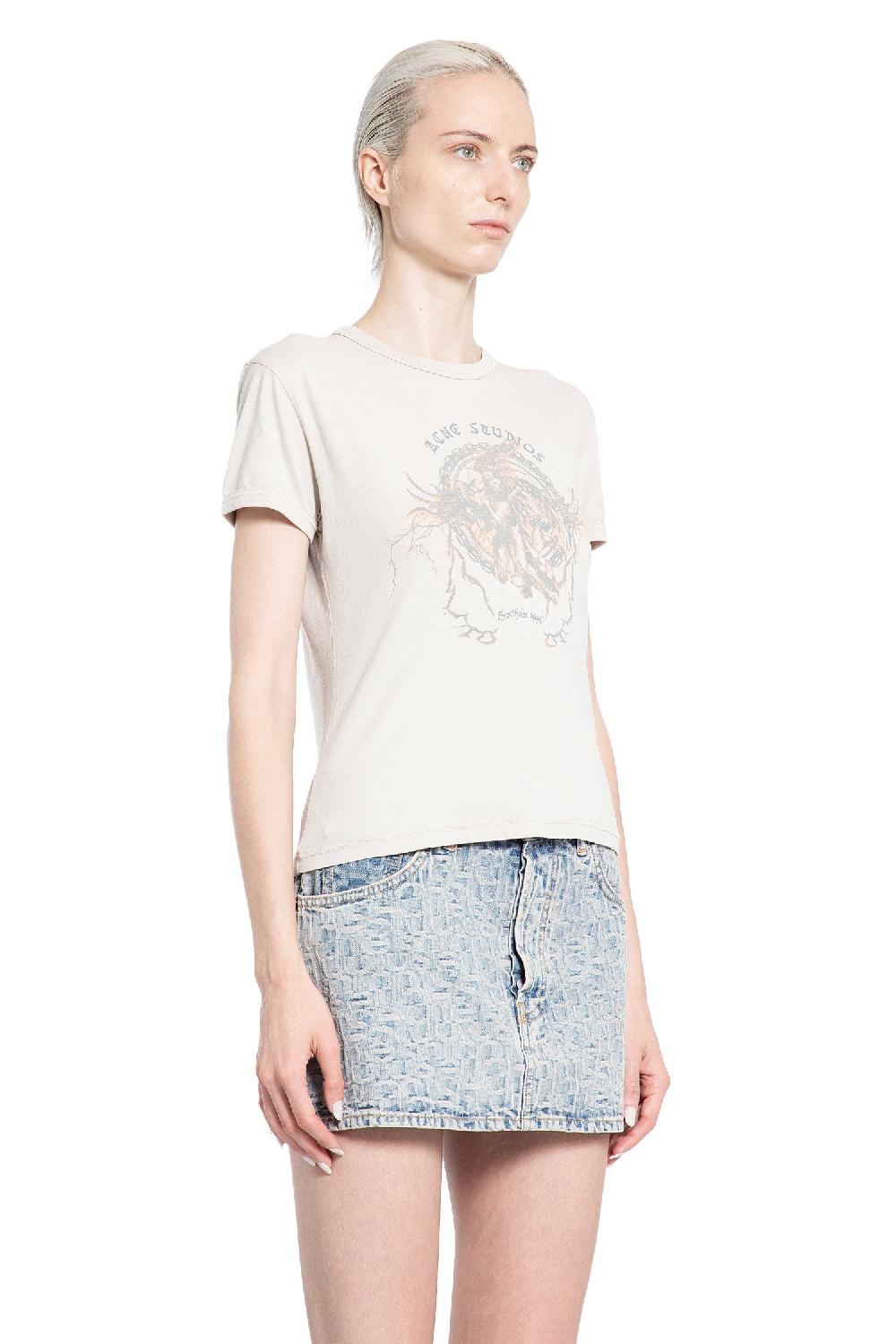Antonioli ACNE STUDIOS WOMAN GREY T-SHIRTS & TANK TOPS Promozione Limitata