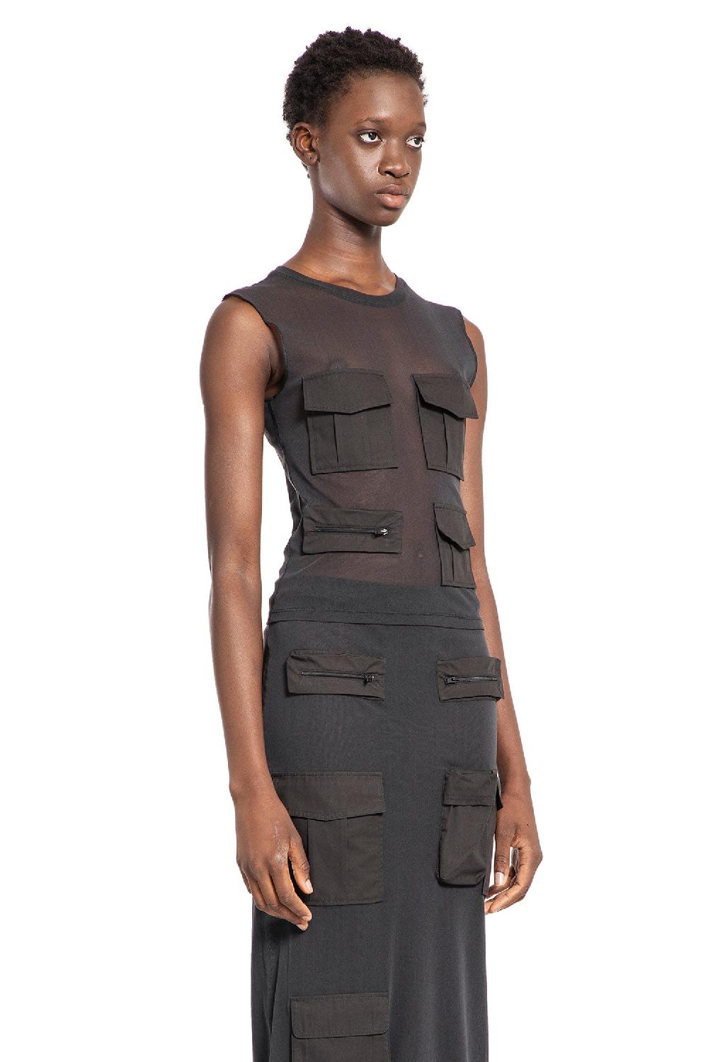 Antonioli ACNE STUDIOS WOMAN GREY T-SHIRTS & TANK TOPS Fino Al -60%