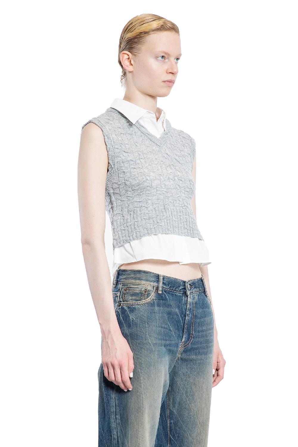 Antonioli ACNE STUDIOS WOMAN GREY VESTS Sottocosto