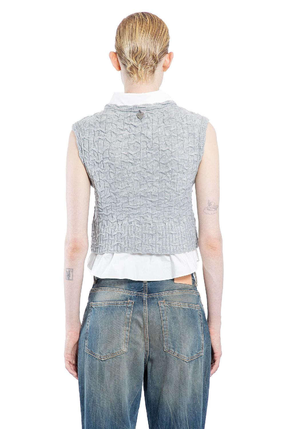 Antonioli ACNE STUDIOS WOMAN GREY VESTS Sottocosto
